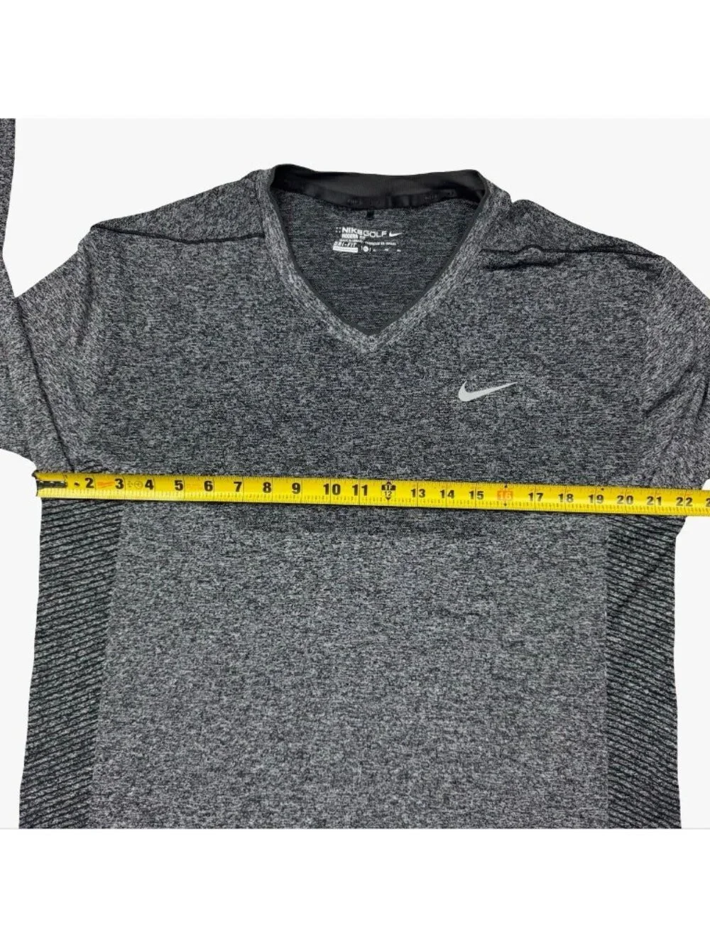 Nike Men's Golf Flex Knit V-Neck L/S Sweater Gray 726582-010 • XL